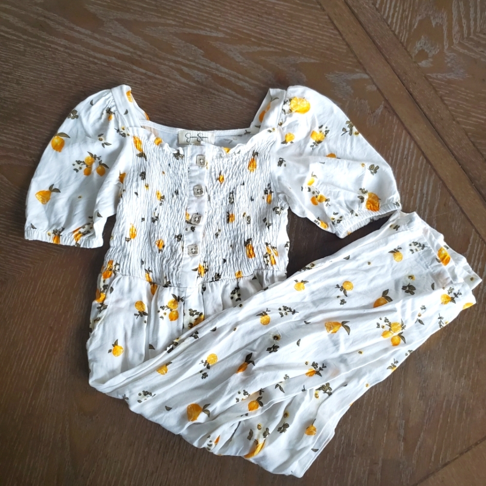 Kids Jessica Simpson lemon jumpsuit